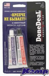 Сварка холодная: 4 мин. эпокси-адгезив "Крепче не бывает" (стальной) DD 6540 2х28,4г.