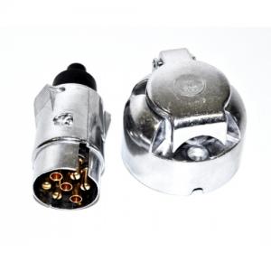 Разъем прицепа (вилка + розетка) металл.