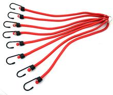 Стяжки крепления груза 8ммх80см, 8 крюков (к-т 4шт.) красные "AutoStandart"