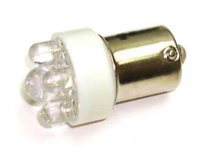 Лампа МАЯК светодиод 12V15-4SMD белый T15 BA15S стоп габарит