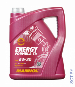 Масло моторное MANNOL Energy Formula C4 5W30 API-SN синтетика 5л.(7917)