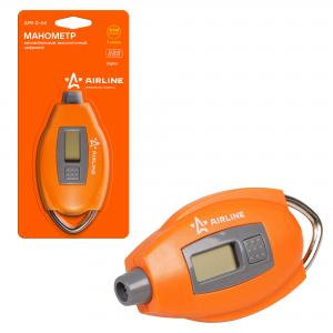 Манометр для измерения давления в шинах 7,0 Атм. (цифровой) "AIRLINE" в футляре