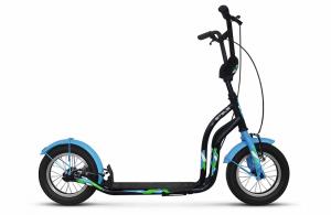 Самокат STELS 12" Trail 3 (черный/синий)