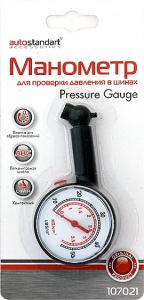 Манометр для измерения давления в шинах (пластик) "AutoStandart"