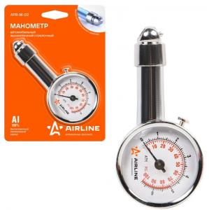 Манометр для измерения давления в шинах 7,0 Атм. (стрелочный) "AIRLINE"