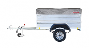 Прицеп автомобильный 821303 "Крепыш 2" (2000х1260) тент 0,25 +надст. борта, оцинкованный НИВА R-15