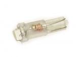 Лампа МАЯК светодиод 12V 1,2W (б/ц) с патроном белый T5 1SMD панель приборов