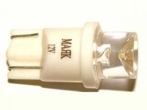 Лампа МАЯК светодиод 12V 5W (б/ц) Конус синий T10