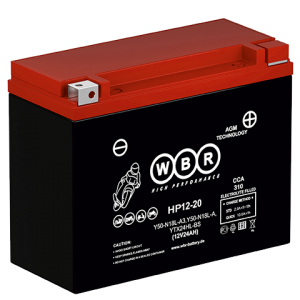 Аккумулятор WBR мото HP/HPS12-20 MF 12В 20 Aч (175*87*155)