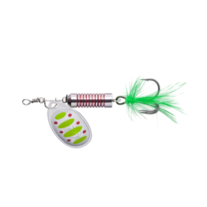 Блесна колеблющаяся PROFLUX Шторлинг М с мушкой Фокс 9гр. (медь, чешуя)