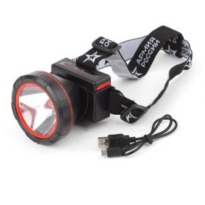 Фонарь ЭРА налобный, аккумуляторный Вектор GA-803, 5Вт, литий, USB