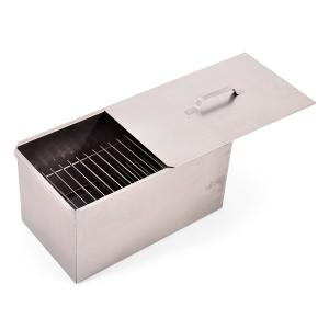 Коптильня двухьярусная с поддоном 480х280х270 нерж. сталь 0,8мм (Кедр)