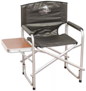 Кресло складное, алюминий AKS-05 со столом (Кедр)