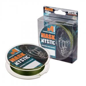 Леска плетеная AKKOI Mask Mystic X4-100 (deep green) d0.14 mm