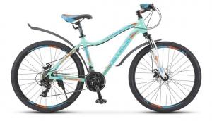 Велосипед, размер колеса 26", "Stels Miss" 6000 MD, 21 ск (женский), рама 15", мятный матовый