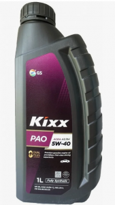 Масло моторное GS-OIL KIXX PAO 5W40 A3/B4 синтетика 1л