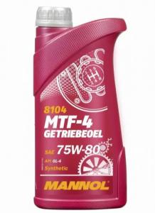 Масло трансмиссионное MANNOL MTF-4 GETRIEBEOEL 75W80 GL-4 синтетика 1л