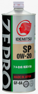 Масло моторное IDEMITSU ZEPRO ECO MEDALIST FS 0W20 API SP/GF-6A 1л