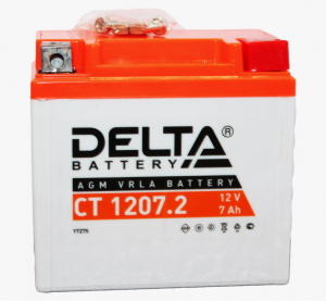 Аккумулятор Delta мото CT1207.2 12В 7 Aч (114*70*108)