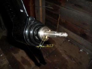 Шпонка вала винта