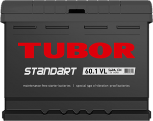 Аккумулятор TUBOR Standart 60 Ач R
