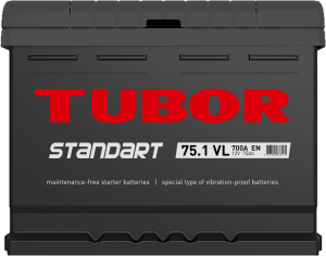 Аккумулятор TUBOR Standart 75 Ач заряжен