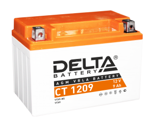 Аккумулятор Delta мото CT1209 12В 9 Aч (150*86*108)
