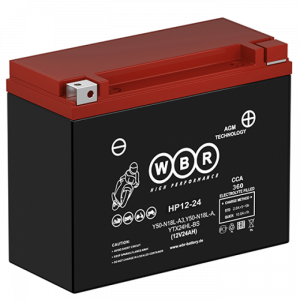 Аккумулятор WBR мото HP12-24 12В 24 Aч (205*90*162)