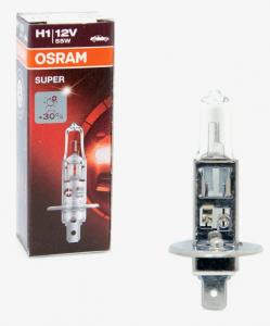 Лампа OSRAM H1 12V 55W SUPER +30% яркости