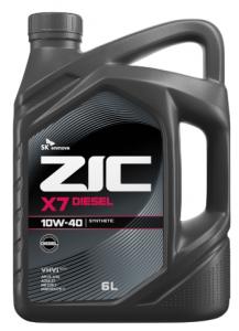 Масло моторное ZIC X7 LS 10W40 SM/CF синтетика 6л.