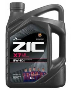 Масло моторное ZIC X7 LS 5W30 SN/CF синтетика 6л.