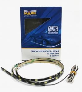 Лампа МАЯК светодиод 12V полоса 30SMD диода 70см красный