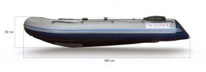 Лодка ПВХ Флагман-380L с НДНД