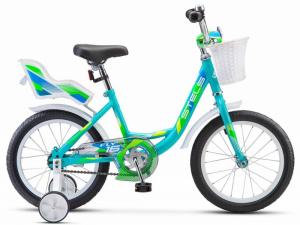 Велосипед, размер колеса 16", "Stels Flyte C", рама 11", детский, морской волны
