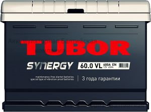 Аккумулятор TUBOR SYNERGY 60 Ач R (низкий) заряжен